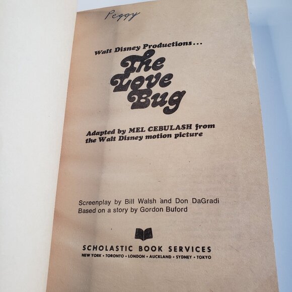 1969 Walt Disney’s Herbie The Love Bug Book Scholastic Paperback Books - Picture 5 of 11